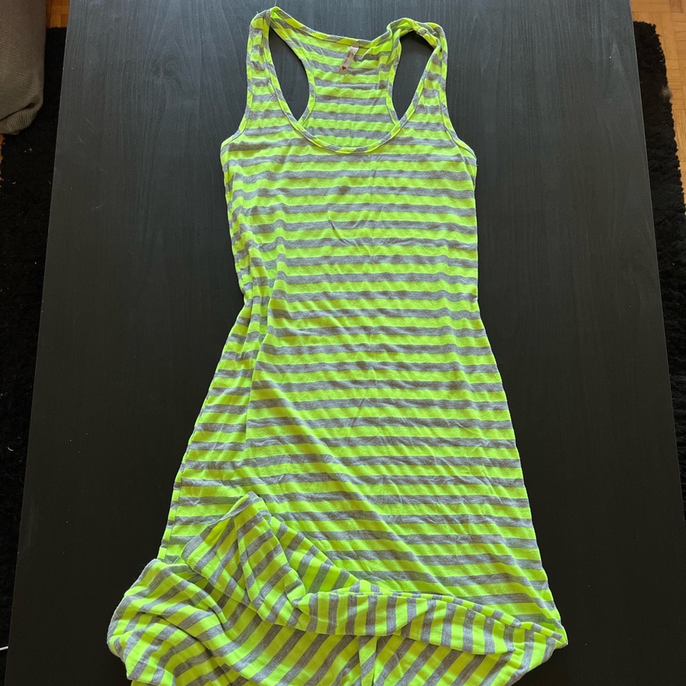 Neon Striped Maxi Dress